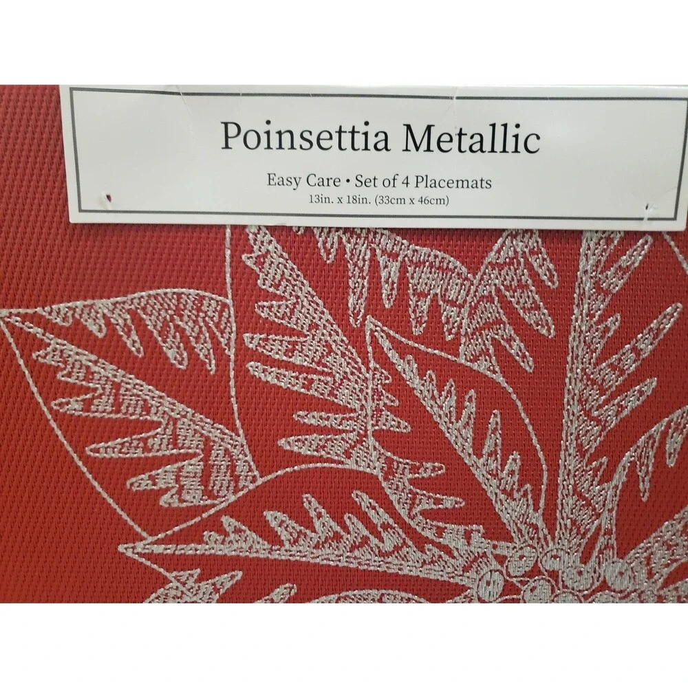 Set of 4 PVC In/Outdoor Polyvinyl Placemats(13